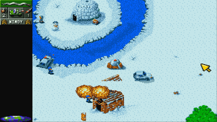 A screenshot from Cannon Fodder, released in 1993